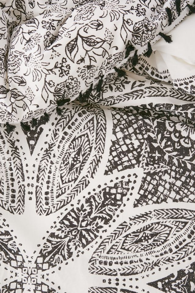 Valda Woodblock Medallion Duvet Cover #3