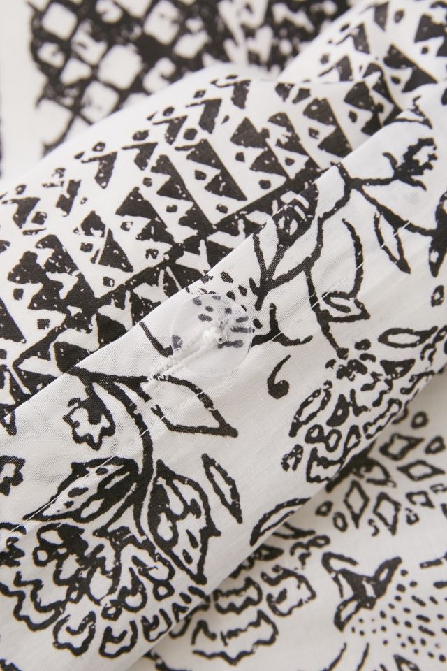 Valda Woodblock Medallion Duvet Cover #4