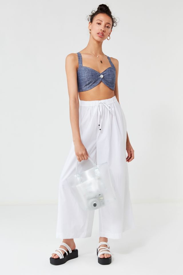 UO Cindy Chambray Bra Top #1