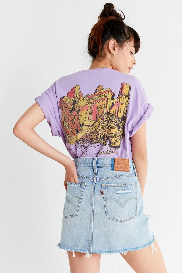 Levi’s Deconstructed Denim Mini Skirt – Indigo #1