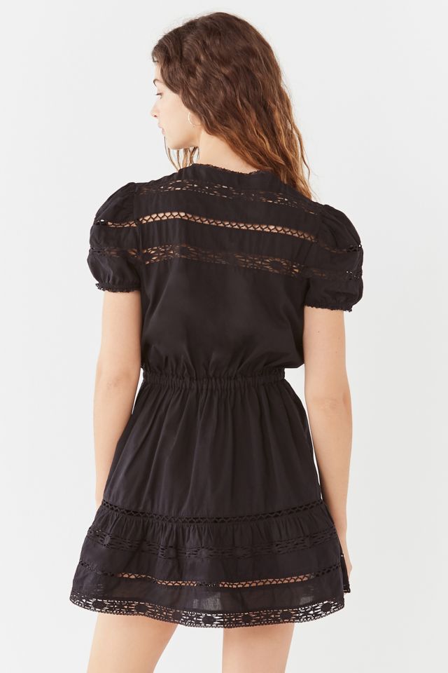 UO Luna Crochet Button-Down Dress #1