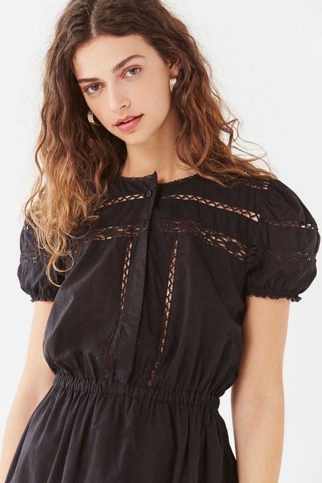 UO Luna Crochet Button-Down Dress #3