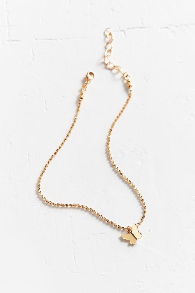 Frasier Sterling Butterfly Choker Necklace #2