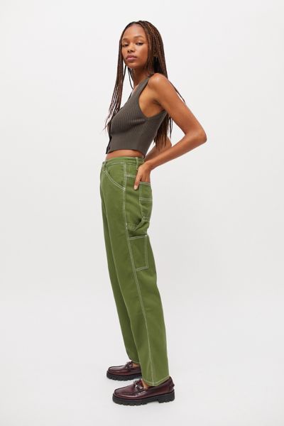 Contrasting seam carpenter pant, Twik, High Rise