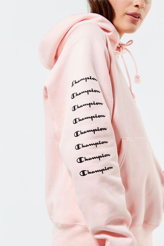 Champion pink hoodie urban hot sale outfitters