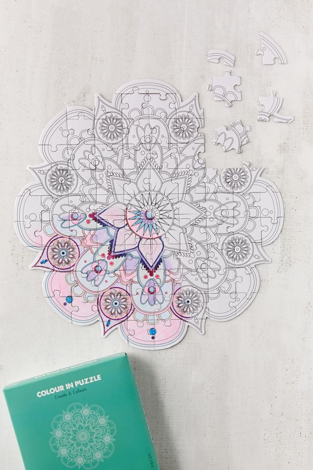 Color-In Mandala Puzzle #2
