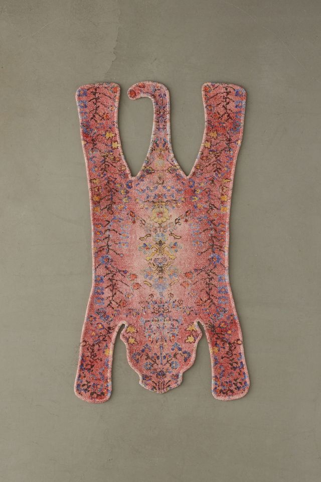 Tammas Printed Tiger-Shaped Chenille Rug #1