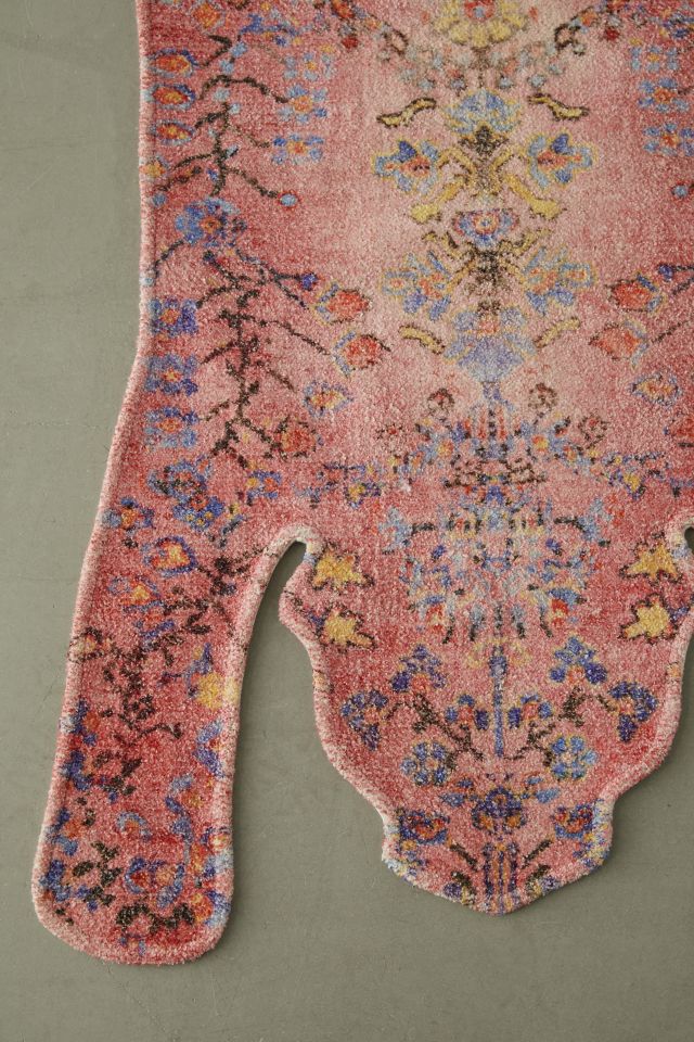 Tammas Printed Tiger-Shaped Chenille Rug #3