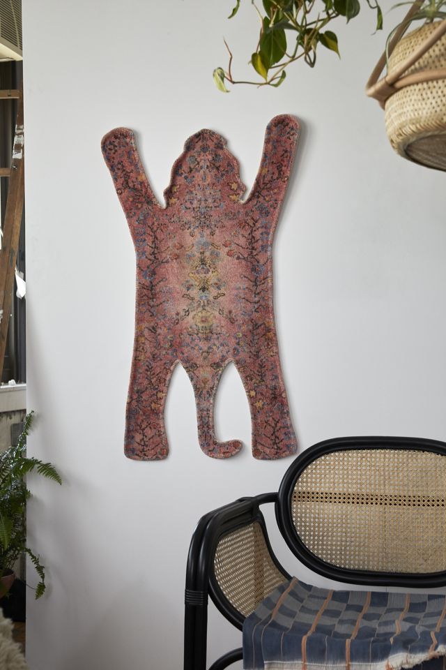 Tammas Printed Tiger-Shaped Chenille Rug