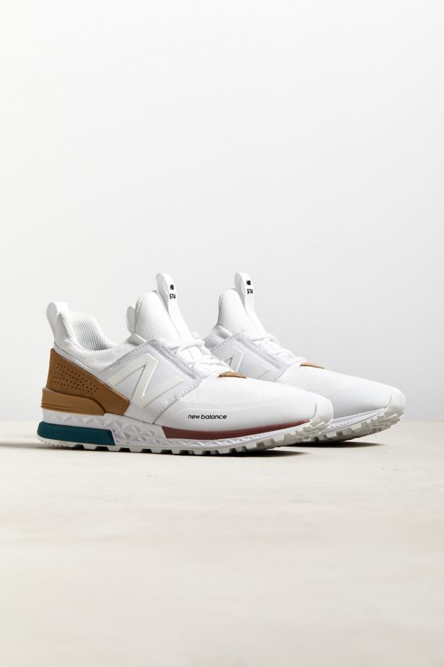 New balance lifestyle 574 sport top white hemp shoes