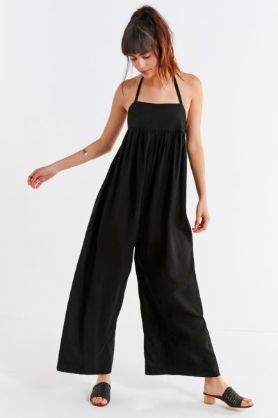 UO Halter Wide-Leg Jumpsuit | Urban Outfitters