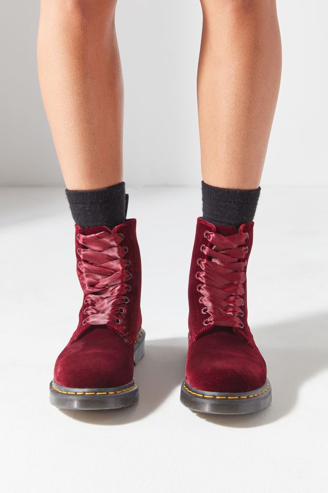 Dr martens pascal hot sale velvet boots