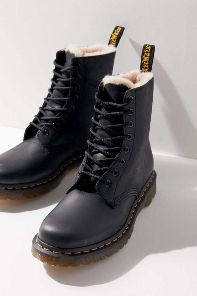 Dr. Martens 1460 Serena Fur Lined Boot Urban Outfitters