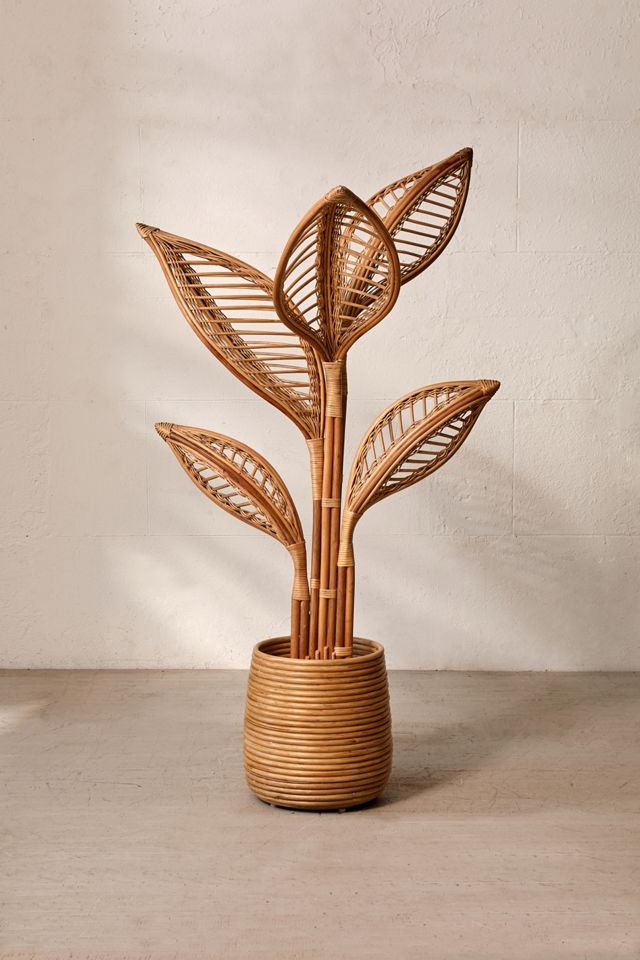 Elisa Rattan Potted Faux Plant #2