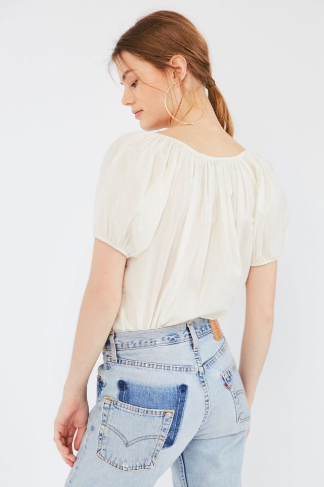 UO Mia Tie-Front Tee #1