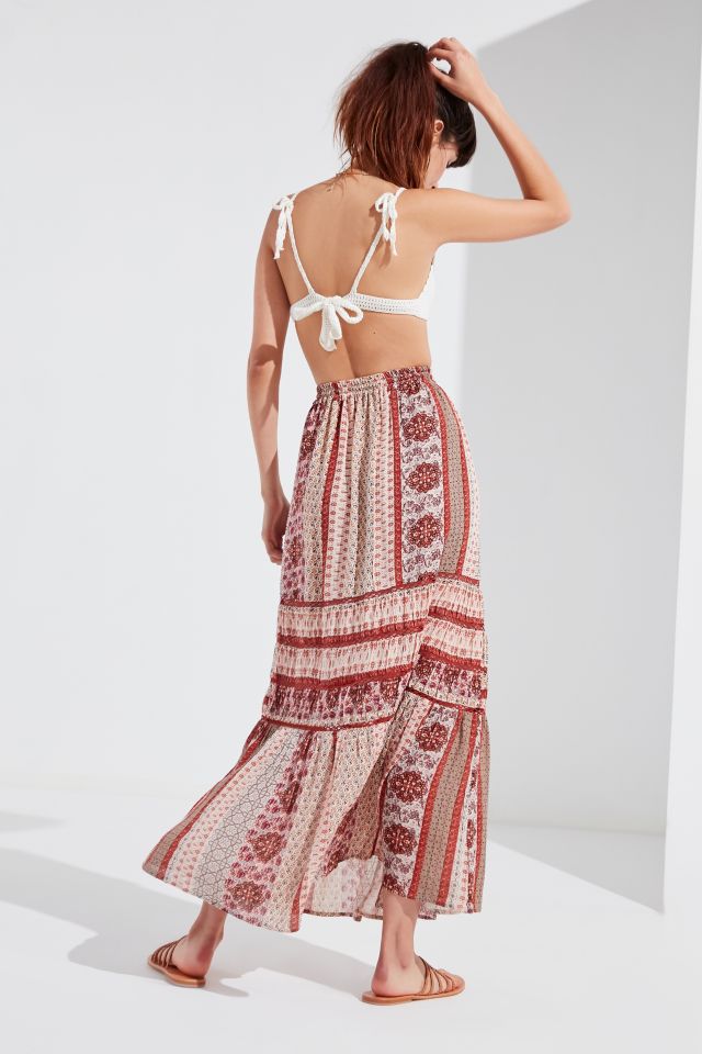 UO Esme Tassel Maxi Skirt  #1