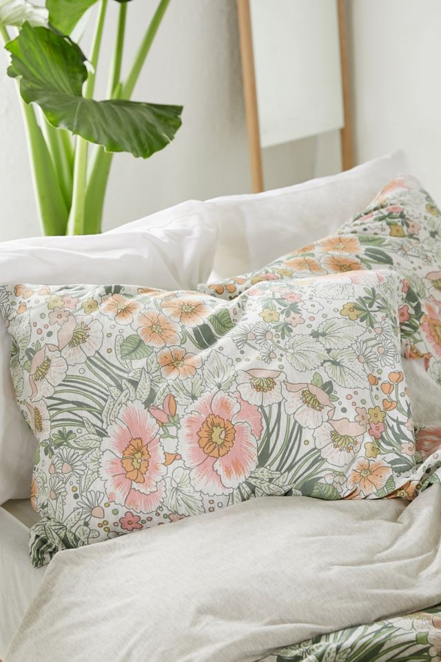 Lovise Floral Jersey Pillowcase Set Urban Outfitters