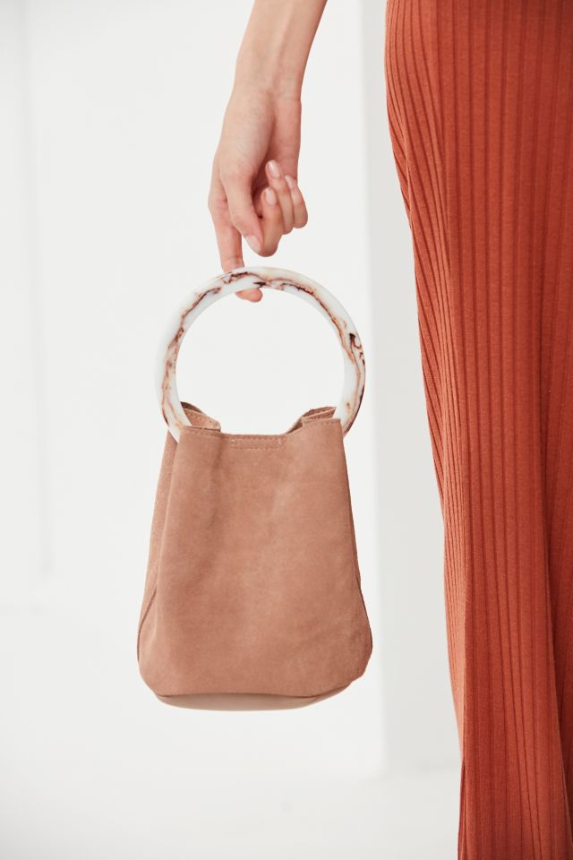 Tortoise Ring Handle Bucket Bag #1