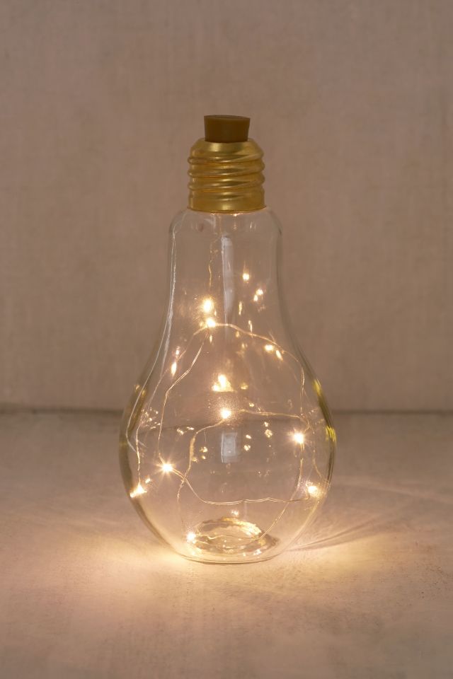 Lampe de table en forme d'ampoule à guirlande de lumières #1