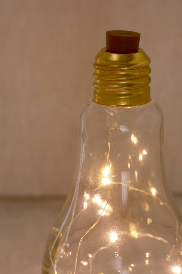 Lampe de table en forme d'ampoule à guirlande de lumières #2