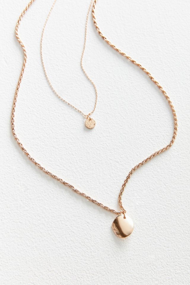 Jade Double-Chain Layering Necklace #1