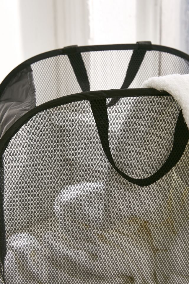 Panier à lessive en maille comprimable #1