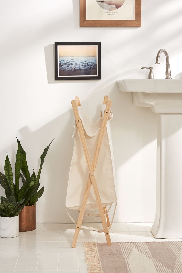 Folding Wooden Hamper #1