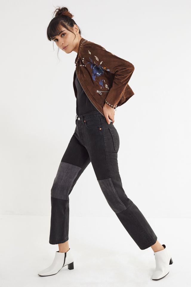 BLANKNYC Embroidered Suede Moto Jacket #2