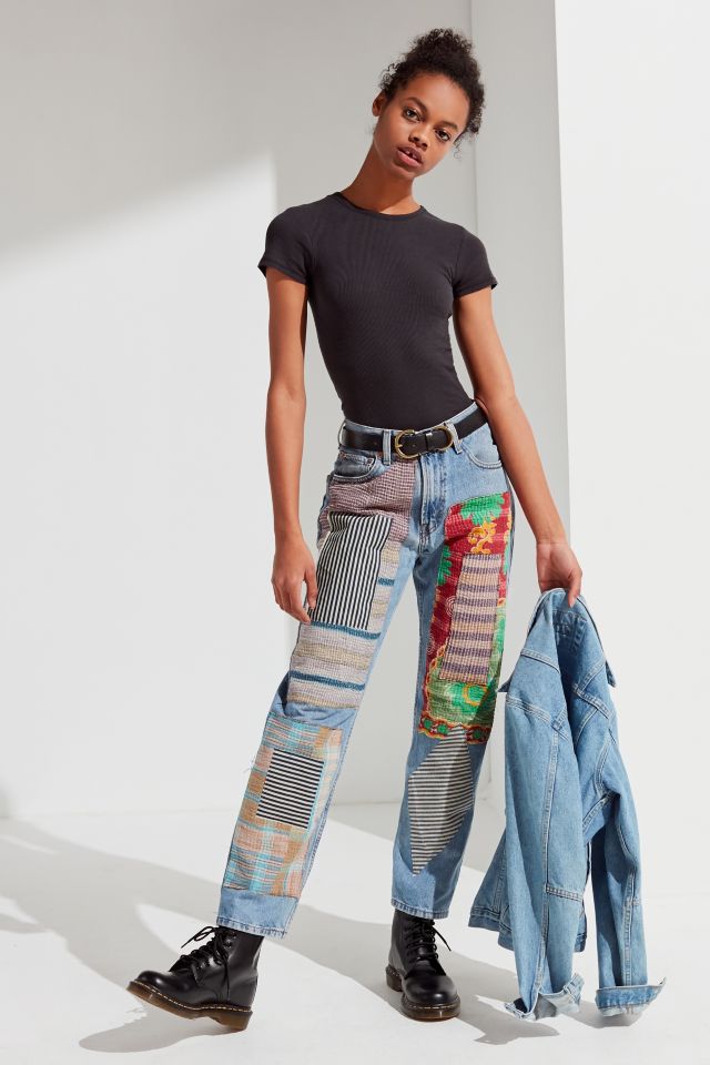Urban Renewal Remade Quilted Patched Levi's Jean | Urban Outfitters