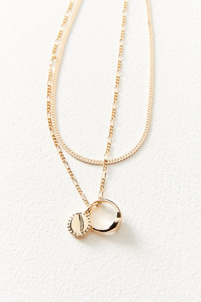 Layered Ring Charm Necklace #1