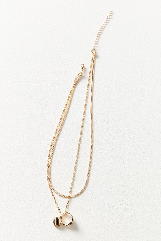 Layered Ring Charm Necklace #2