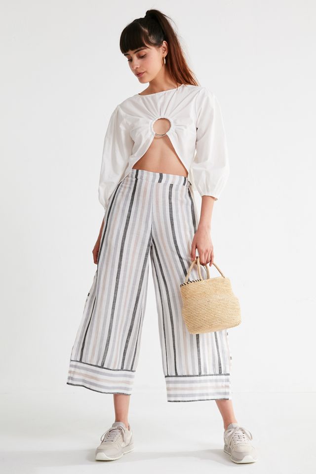 UO Darcy Striped Culotte Pant | Urban Outfitters