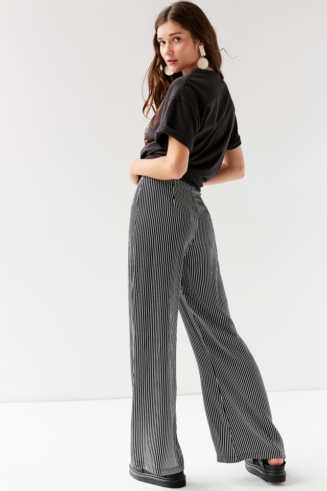 UO Wide-Leg Pinstripe Pant #1