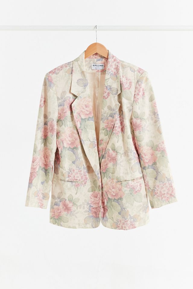 Vintage Faded Tan Floral Blazer Jacket | Urban Outfitters