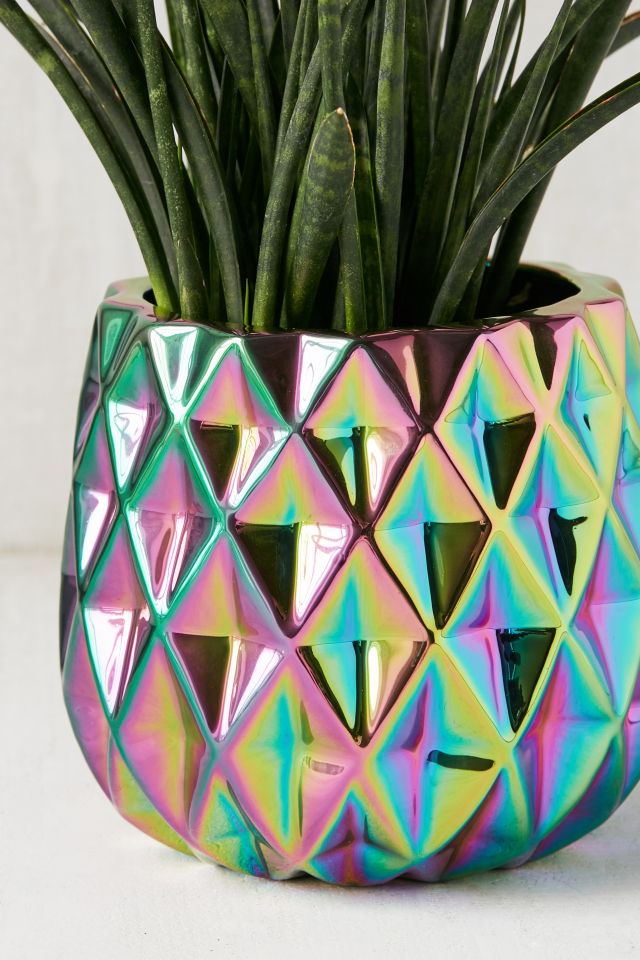 Geo Oil Slick Planter #1