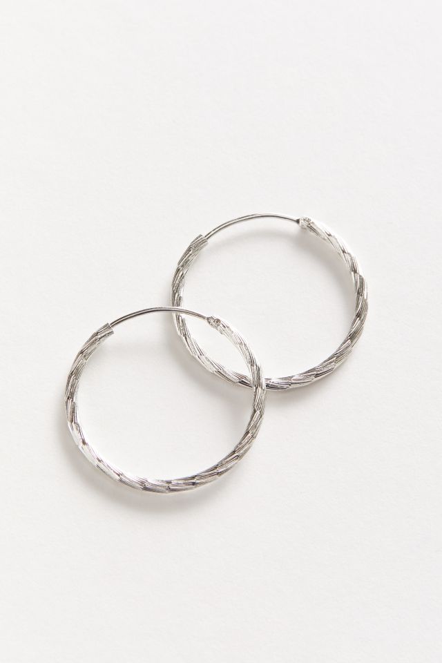 Boucle d'Oreille Créole Petite Taille Diamant-Coupe #1