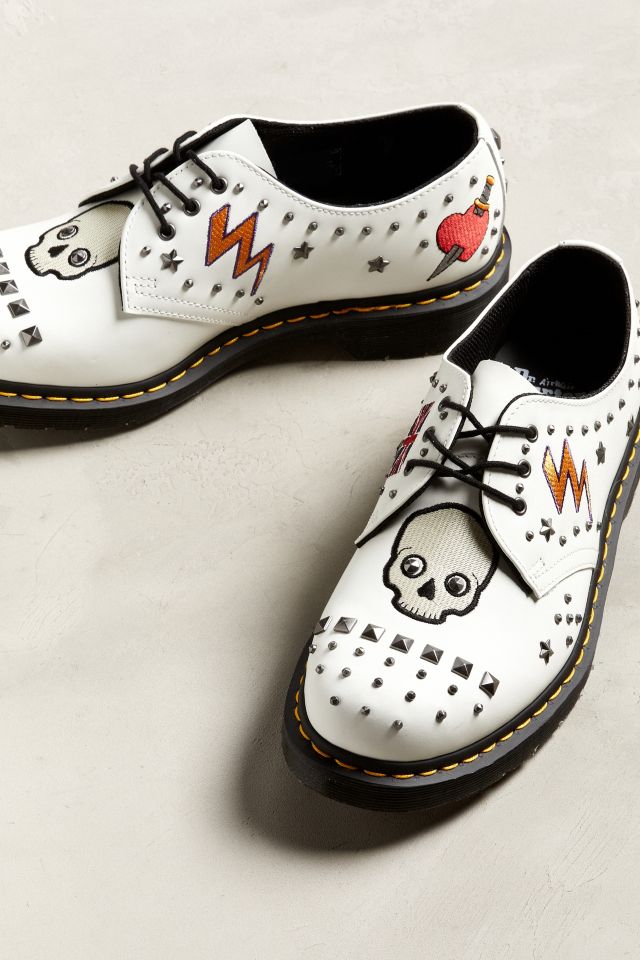 Dr martens rock and roll white online