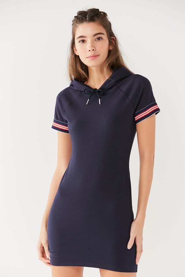 UO Striped Hoodie Mini Dress