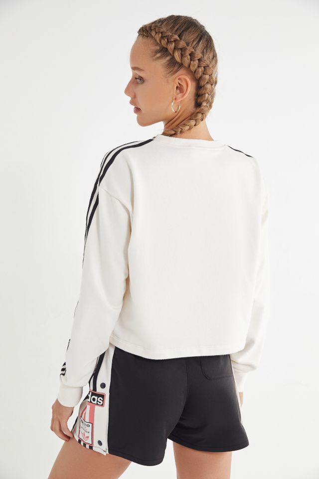 Women's adidas originals adibreak sale cropped sweatshirt