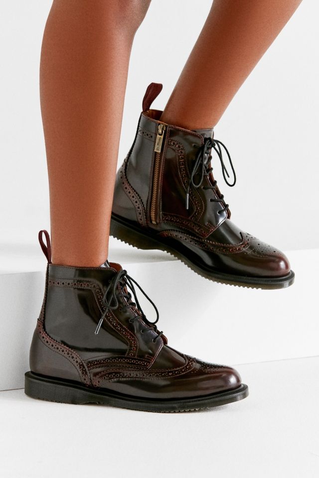 Dr. Martens Delphine 8 Eye Brogue Boot Urban Outfitters