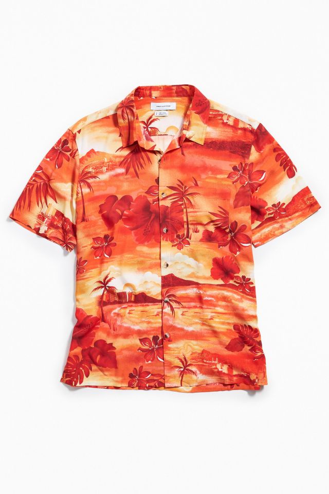 Chemise Boutonnée Manches Courtes Hibiscus Beachy UO #1
