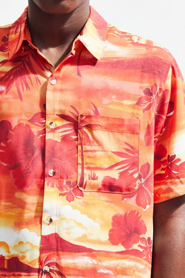 Chemise Boutonnée Manches Courtes Hibiscus Beachy UO #4