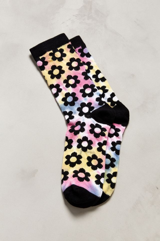 Tie-Dye Flower Crew Sock #1