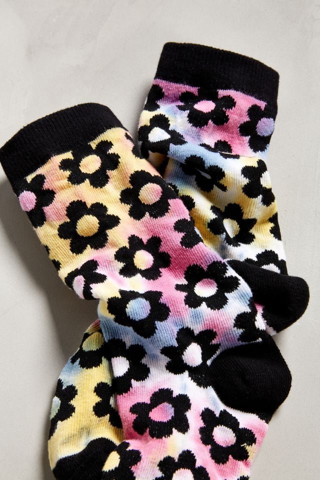 Tie-Dye Flower Crew Sock #2