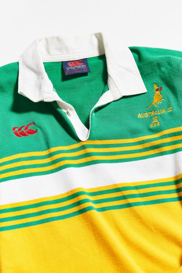Vintage Canterbury Of New Zealand Australia Yellow + Green