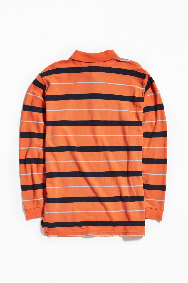 Vintage Brooks Brothers Orange + Navy Rugby Shirt #1