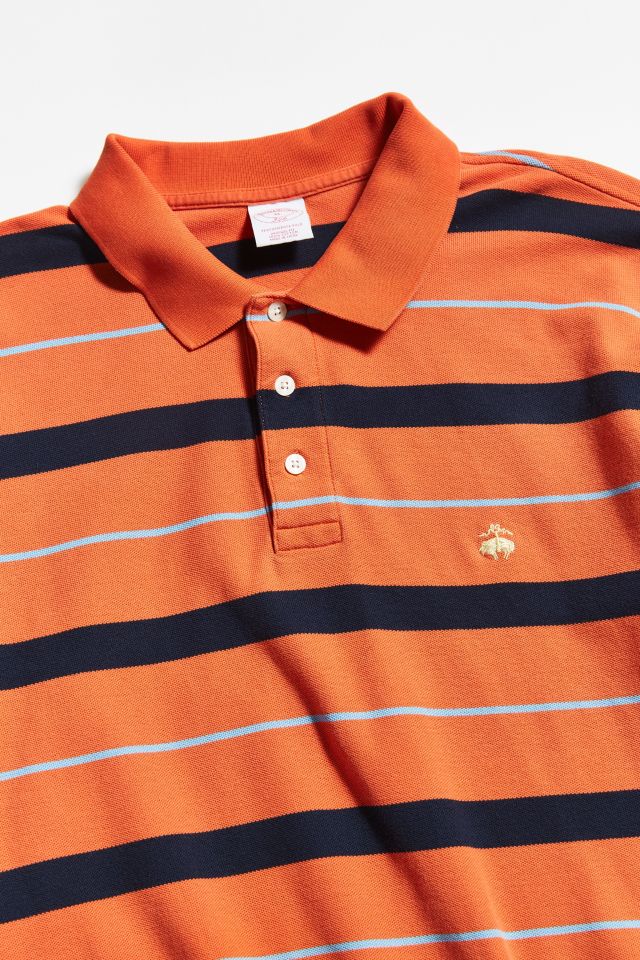 Vintage Brooks Brothers Orange + Navy Rugby Shirt #4