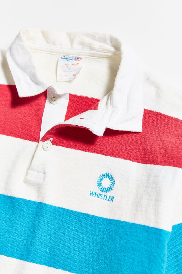 Vintage Whistler Magenta + Azure Rugby Shirt | Urban Outfitters
