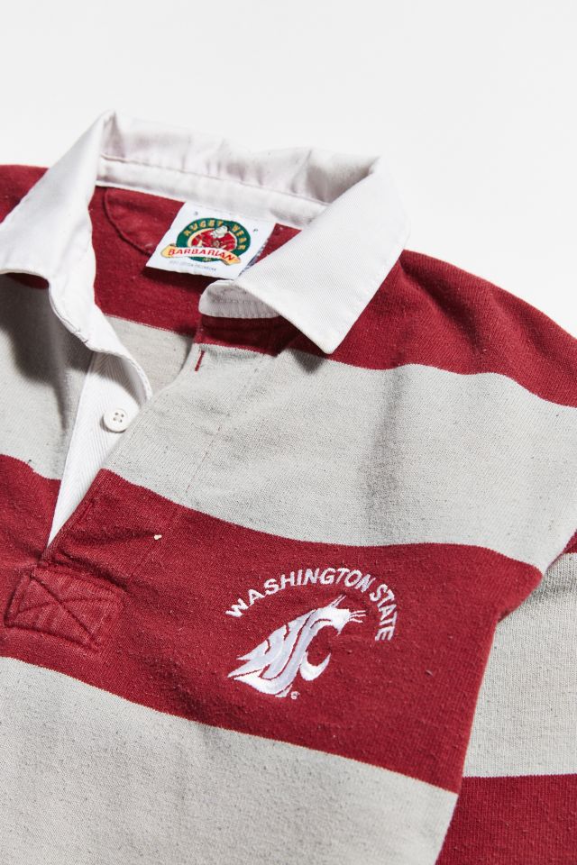 Vintage Washington State Grey + Red Rugby Shirt #2