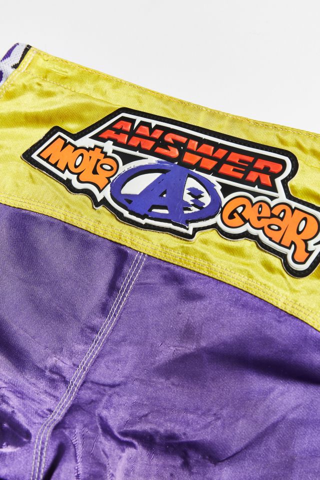 Vintage Answer Racing Black + Purple Moto Pant #4